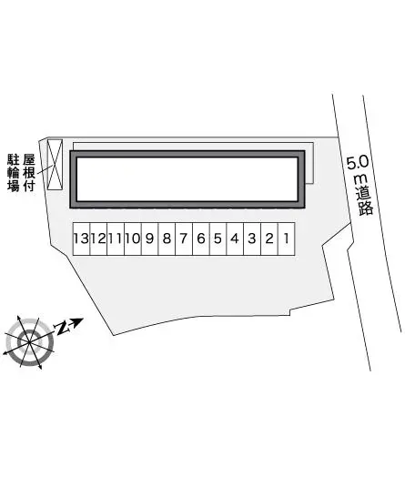 ★手数料０円★堺市東区南野田　月極駐車場（LP）